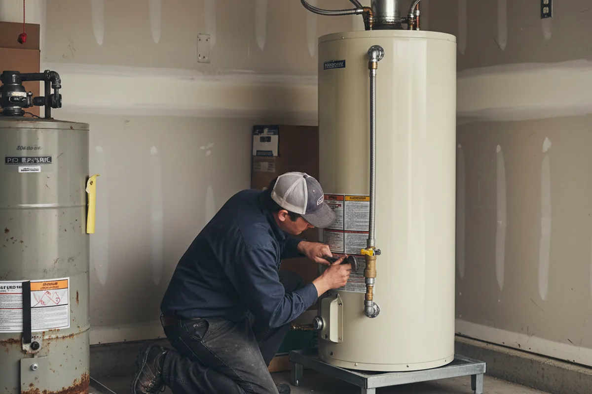 Water heater and shutoff valve replacement in Garwood